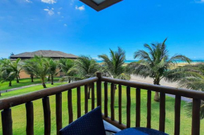 VG Sun Cumbuco Pé Na Areia Vista Mar, 4 pessoas, Cozinha Equipada, Ar Condicionado, Enxoval Completo, Condomínio com JACUZZI, Piscina, Academia e Sauna